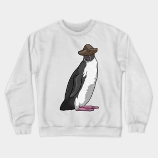 Penguin as Pirate with Hat Crewneck Sweatshirt